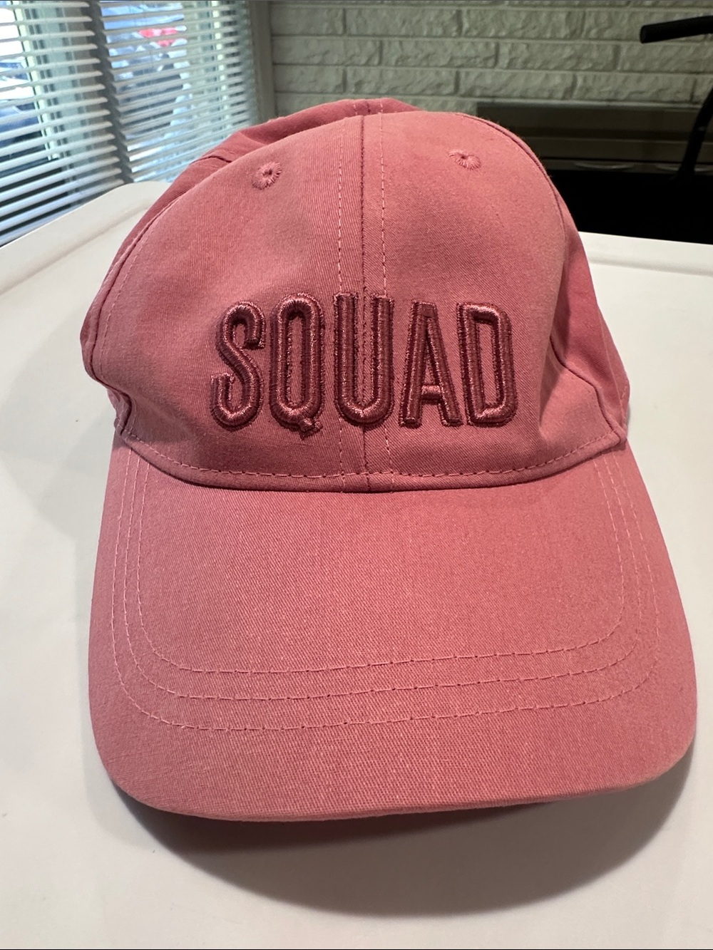 Tone It Up Embroidered 'SQUAD' Baseball Cap - Pink